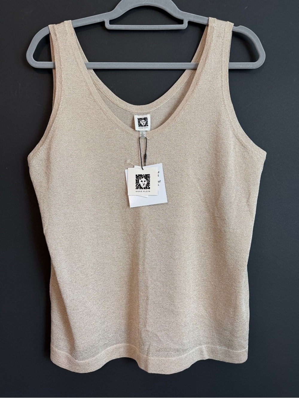 Anne Klein Champagne Tank Top - NWT